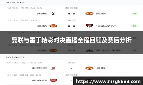曼联与雷丁精彩对决直播全程回顾及赛后分析